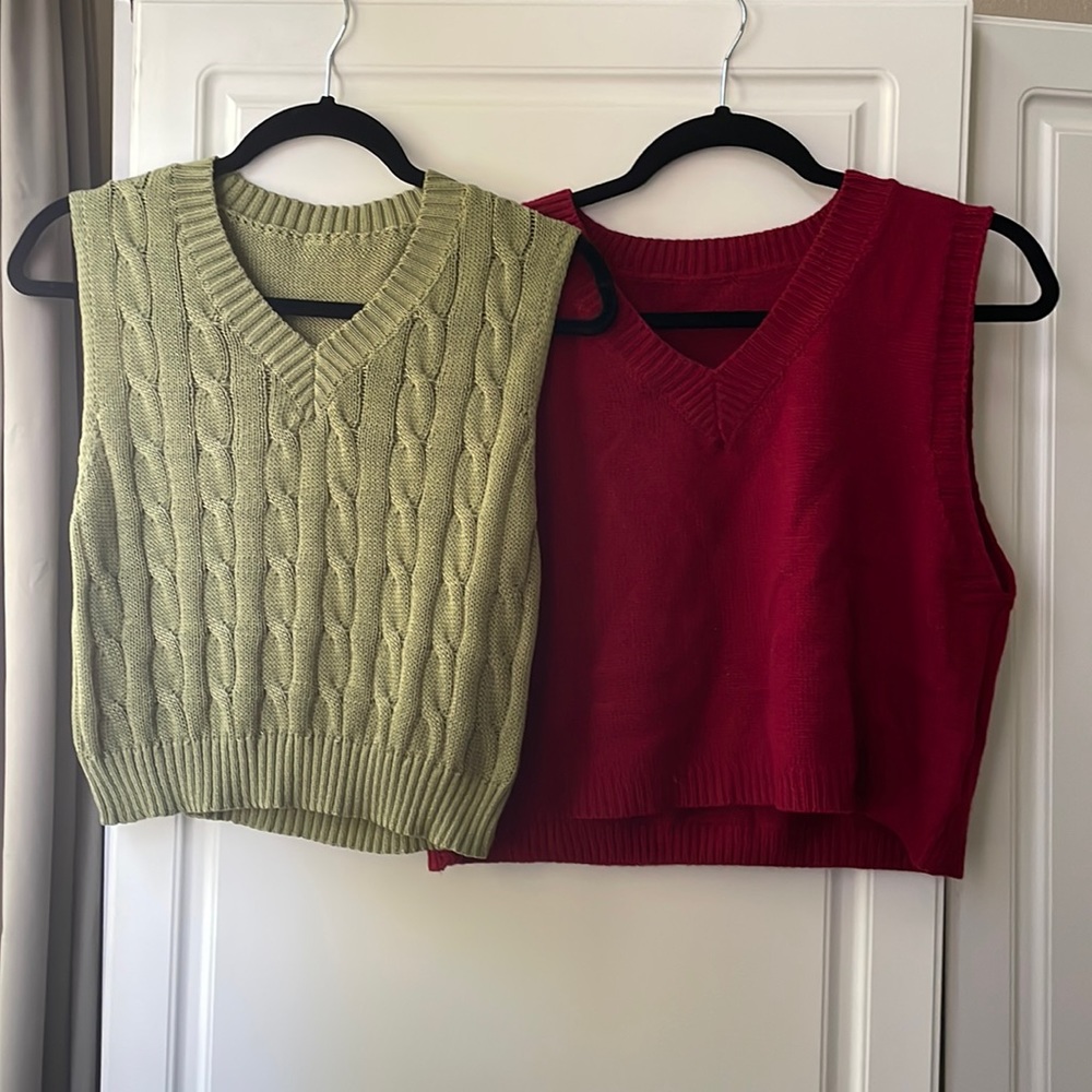 Bundle crop top sweater vest ;)
